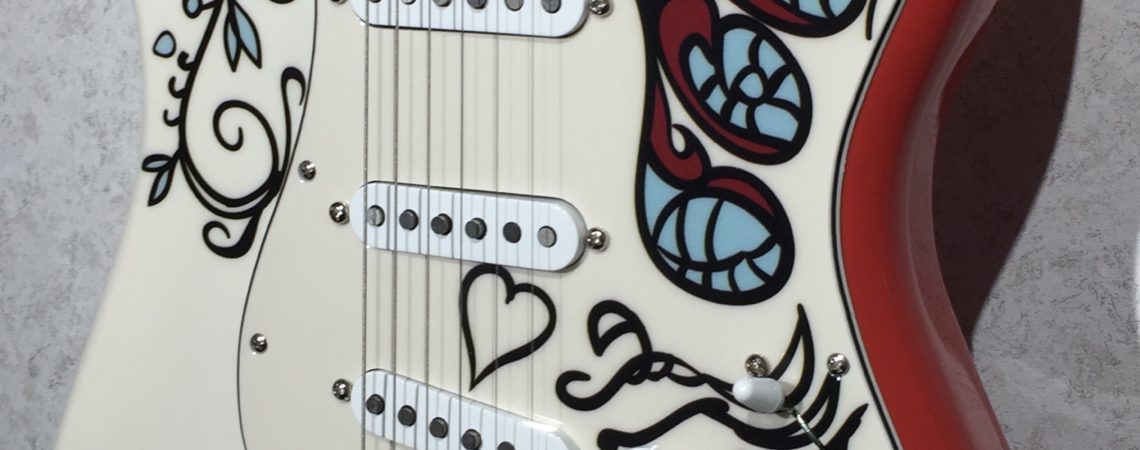 Fender Hendrix Monterey Strat Body right