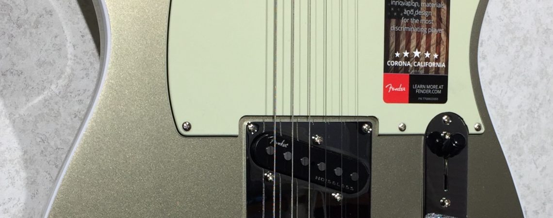 Fender American Elite Telecaster Champagne body left