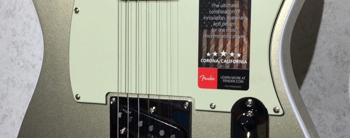 Fender American Elite Telecaster Champagne body right